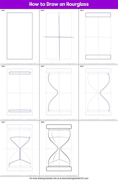 meaningful hourglass drawing|How To Draw An Hourglass – A Step by Step Guide